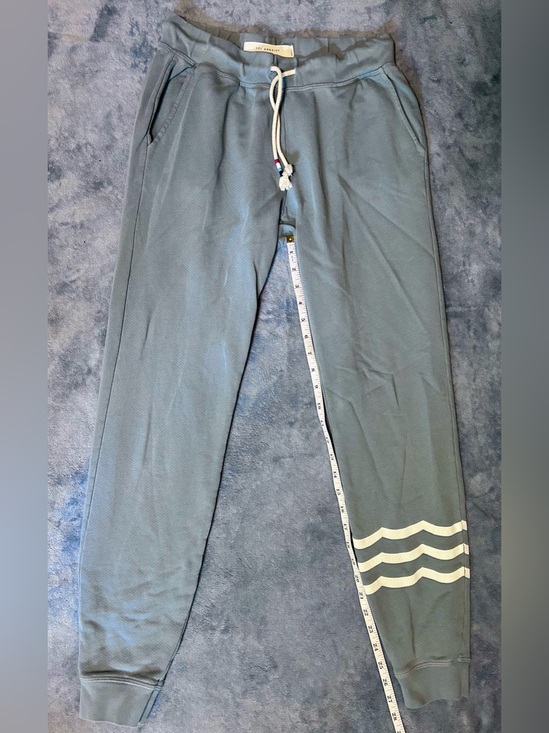 Sol Angeles Pants - Sol Angeles 100% Cotton Light Blue Jogger Sweatpants with White Wave Stripes